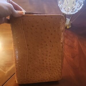 Scully Ostrich Leather Planner